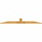 Ekena Millwork Portland Rough Sawn Timber Gable Bracket, Western Red Cedar, 96"W x 16"H x 2"D x 6"F, 4/12 Pitch GBW096X16X0206POR00RWR - alternate 2